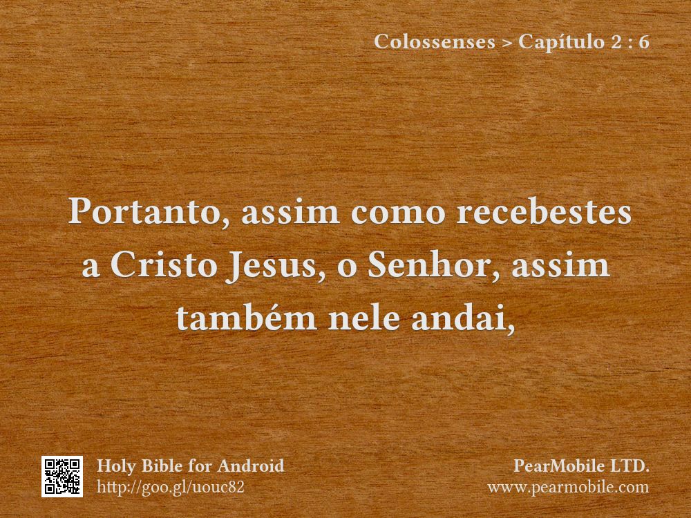 Colossenses, Capítulo 2:6